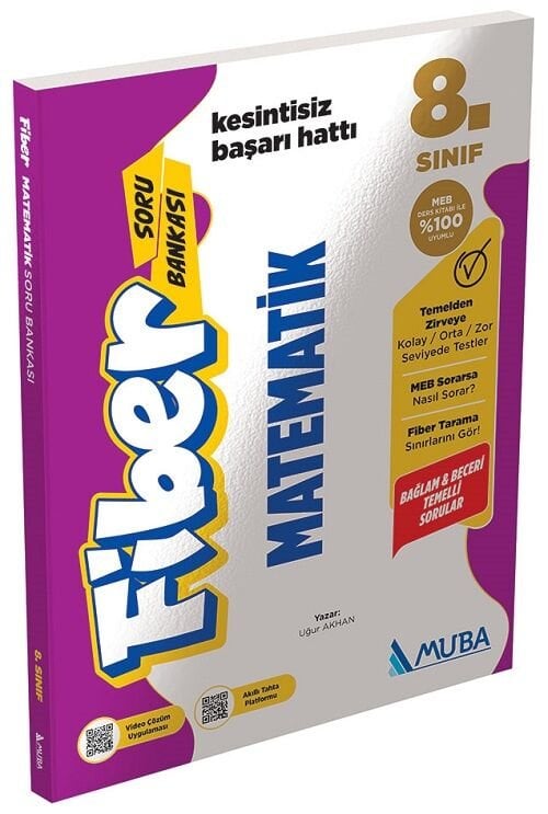 Muba 8. Sınıf Matematik Fiber Soru Bankası Muba Yayınları