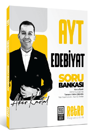 Retro YKS AYT Edebiyat Soru Bankası Çözümlü - Aker Kartal Retro Yayıncılık