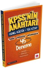 Anahtar Kitap KPSS nin Anahtarı Genel Kültür 45 Deneme - Umut Kaya Anahtar Kitap