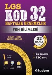 Tudem LGS Fen Bilimleri Kod 32 Haftalık Denemeler Tudem Yayınları