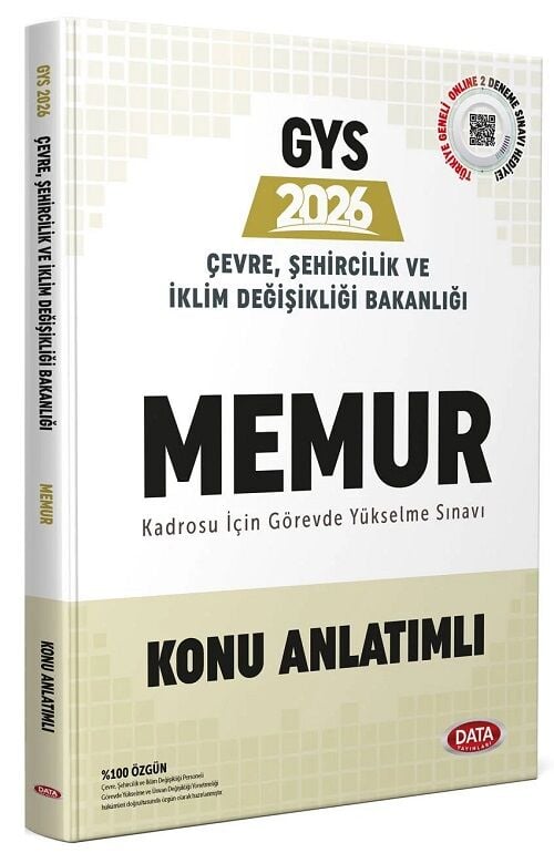 Data 2026 GYS Çevre, Şehircilik ve İklim Değişikliği Bakanlığı Memur Konu Anlatımlı Görevde Yükselme Data Yayınları