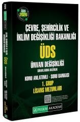 Pegem 2026 GYS ÜDS Çevre Şehircilik İklim Değişikliği Bakanlığı 1. Grup Lisans Mezunları Konu Anlatımlı Soru Bankası Görevde Yükselme Ünvan Değişikliği Pegem Akademi Yayınları
