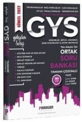 Paragon 2022 GYS Tüm Kamu Kurumları Ortak Konular Soru Bankası Çözümlü Görevde Yükselme Paragon Yayıncılık