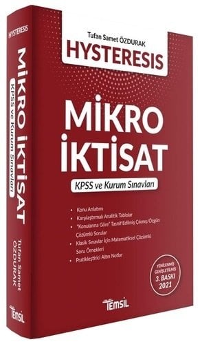 Temsil 2021 HYSTERESİS KPSS A Grubu Mikro İktisat - Tufan Samet Özdurak 3. Baskı Temsil Yayınları