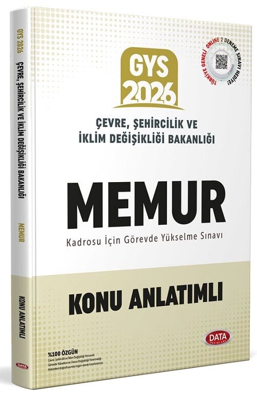 SÜPER FİYAT - Data 2027 GYS Çevre, Şehircilik ve İklim Değişikliği Bakanlığı Memur Konu Anlatımlı Görevde Yükselme Data Yayınları
