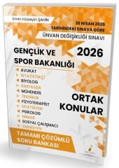 Pelikan 2026 GYS ÜDS Gençlik ve Spor Bakanlığı Ortak Konular Soru Bankası Çözümlü Görevde Yükselme Ünvan Değişikliği - Emin Hüseyin Şahin Pelikan Yayınevi
