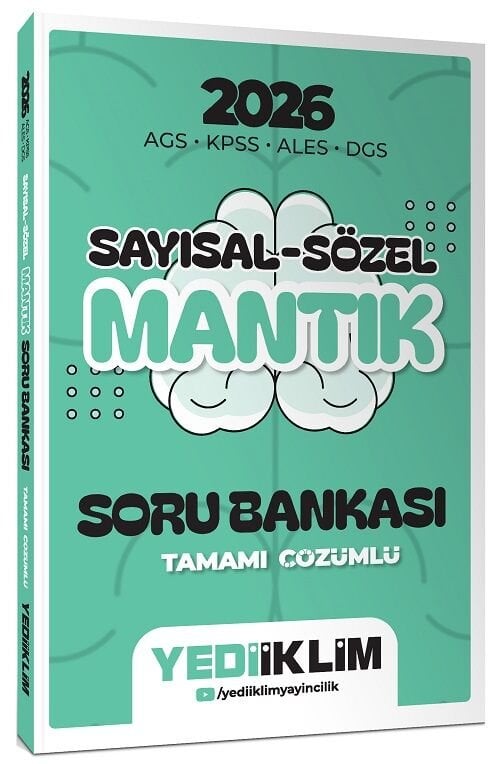Yediiklim 2026 KPSS MEB-AGS ALES DGS Sayısal Sözel Mantık Soru Bankası Çözümlü Yediiklim Yayınları