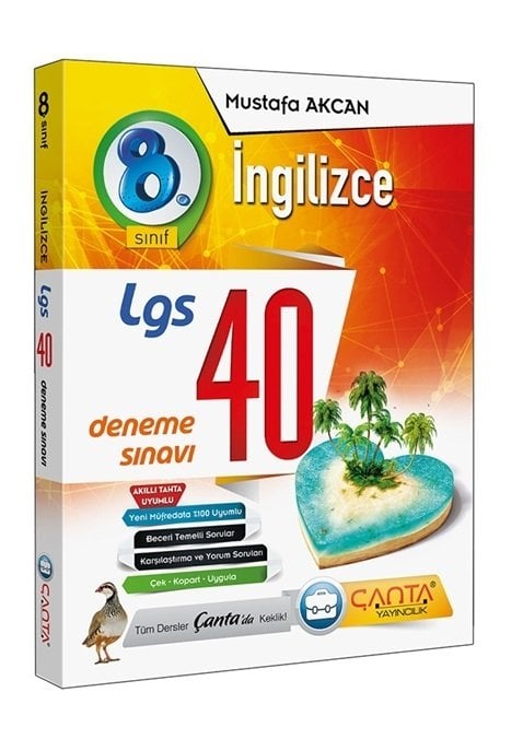 Çanta LGS 8. Sınıf İngilizce 40 Deneme Çanta Yayınları