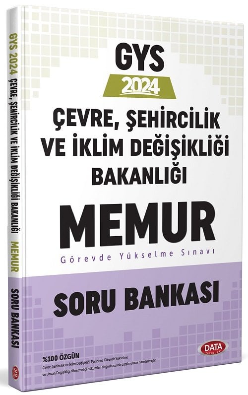 SÜPER FİYAT - Data 2024 GYS Çevre Şehircilik İklim Değişikliği Bakanlığı Memur Soru Bankası Görevde Yükselme Data Yayınları