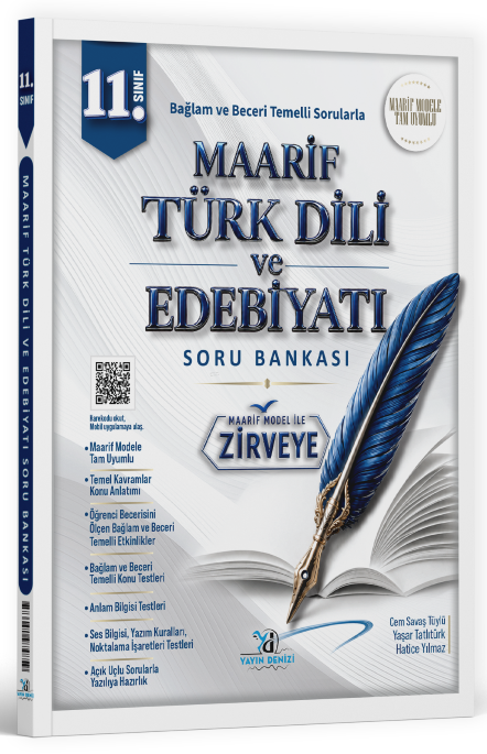 Yayın Denizi 11. Sınıf Türk Dili ve Edebiyatı Maarif Model ile Zirveye Soru Bankası Yayın Denizi Yayınları