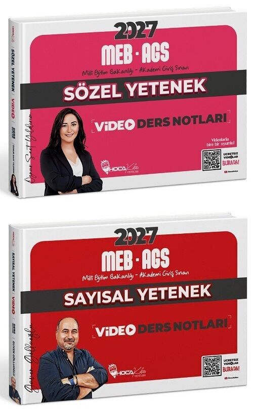 Hoca Kafası 2027 MEB-AGS Sözel + Sayısal Yetenek Video Ders Notları 2 li Set Hoca Kafası Yayınları
