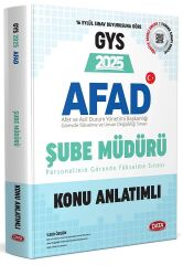 Data 2025 GYS AFAD Şube Müdürü Konu Anlatımlı Görevde Yükselme Data Yayınları