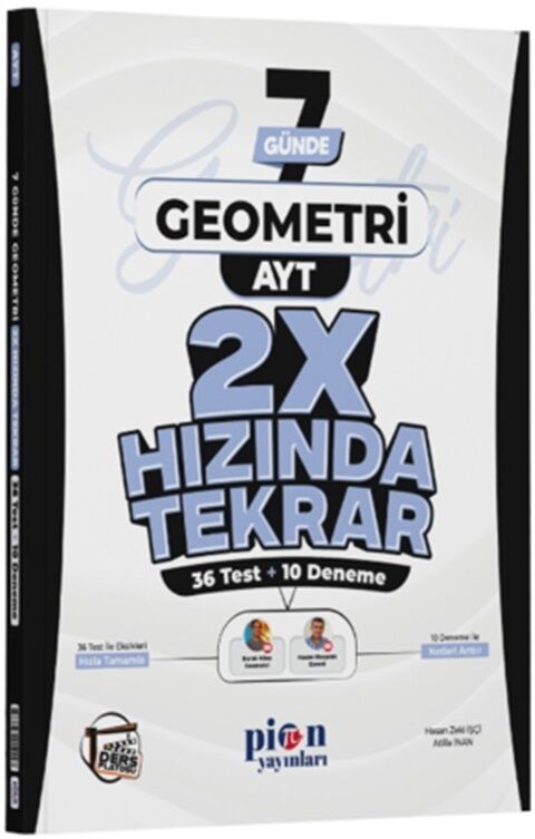 Pion YKS AYT Geometri 7 Günde 2x Hızında Tekrar Pion Yayınları