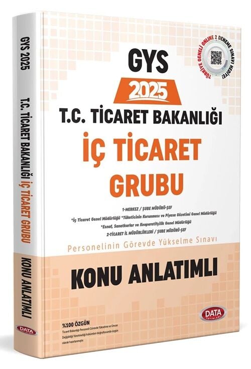 Data 2025 GYS Ticaret Bakanlığı İç Ticaret Grubu Konu Anlatımlı Görevde Yükselme Data Yayınları