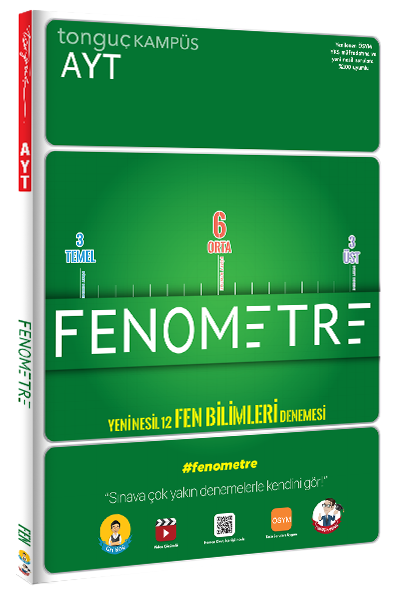 Tonguç YKS AYT Fen Bilimleri Fenometre 12 Deneme Tonguç Akademi