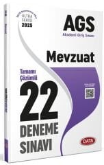SÜPER FİYAT - Data 2025 MEB-AGS Mevzuat 22 Deneme Çözümlü Ultra Serisi Data Yayınları
