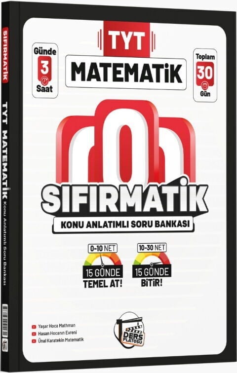 Ders Platosu YKS TYT Matematik Sıfırmatik Konu Anlatımlı Soru Bankası Ders Platosu