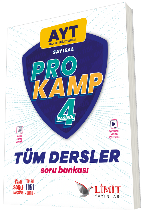 Limit YKS AYT Tüm Dersler Sayısal Prokamp Soru Bankası Çözümlü Limit Yayınları