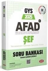 Data 2025 GYS AFAD Şef Soru Bankası Çözümlü Görevde Yükselme Data Yayınları