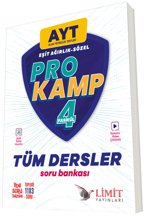 Limit YKS AYT Tüm Dersler Eşit Ağırlık Sözel Prokamp Soru Bankası Çözümlü Limit Yayınları