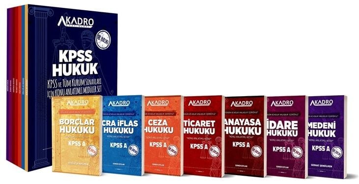 A Kadro KPSS A Grubu Hukuk Konu Anlatımlı Modüler Set 10. Baskı A Kadro Yayınları