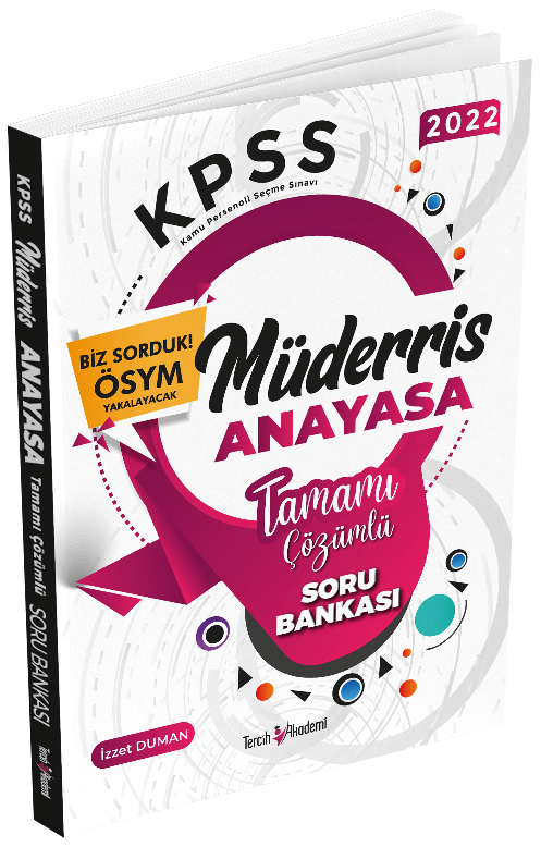 Tercih Akademi 2022 KPSS Anayasa Vatandaşlık Müderris Soru Bankası Çözümlü Tercih Akademi Yayınları