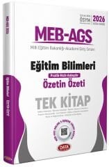 YENİ AGS - Data 2026 MEB-AGS Eğitim Bilimleri Özetin Özeti Tek Kitap Ultra Serisi Data Yayınları