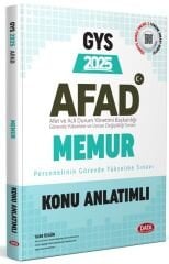 Data 2025 GYS AFAD Memur Konu Anlatımlı Görevde Yükselme Data Yayınları