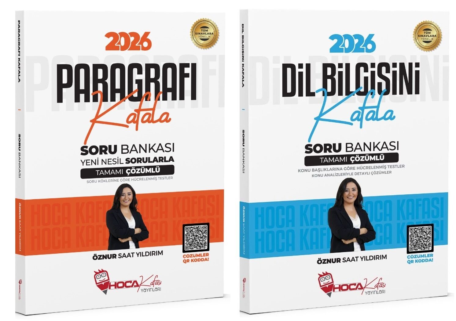 Hoca Kafası 2026 KPSS TYT ALES DGS Paragrafı + Dil Bilgisi Kafala Soru Bankası 2 li Set - Öznur Saat Yıldırım Hoca Kafası Yayınları