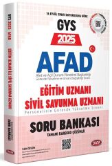 Data 2025 GYS AFAD Eğitim ve Sivil Savunma Uzmanı Soru Bankası Çözümlü Görevde Yükselme Data Yayınları
