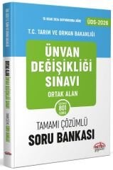 Editör 2026 GYS ÜDS Tarım ve Orman Bakanlığı Ortak Alan Soru Bankası Çözümlü Görevde Yükselme Ünvan Değişikliği Editör Yayınları