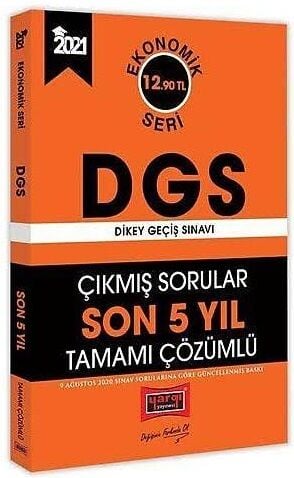 SÜPER FİYAT - Yargı 2021 DGS Çıkmış Sorular Son 5 Yıl Çözümlü Ekonomik Seri Yargı Yayınları