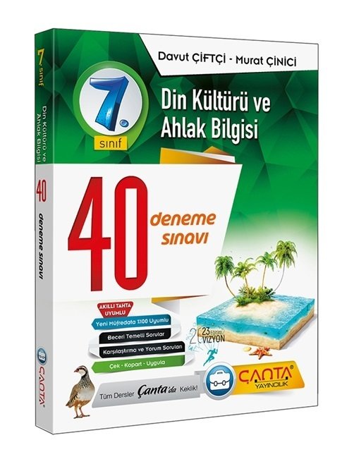 Çanta 7. Sınıf Din Kültürü ve Ahlak Bilgisi 40 Deneme Çanta Yayınları