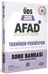 Data 2025 GYS ÜDS AFAD Tekniker-Teknisyen Soru Bankası Çözümlü Görevde Yükselme Ünvan Değişikliği Data Yayınları