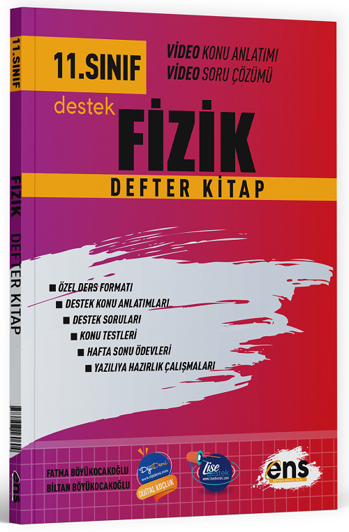 ENS Yayınları 11. Sınıf Fizik Destek Defter Kitap ENS Yayınları