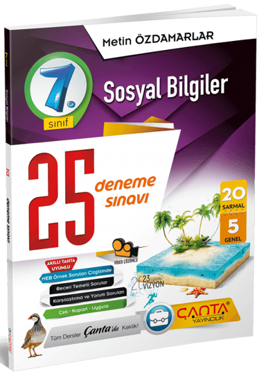 Çanta 7. Sınıf Sosyal Bilgiler 25 Deneme Çanta Yayınları