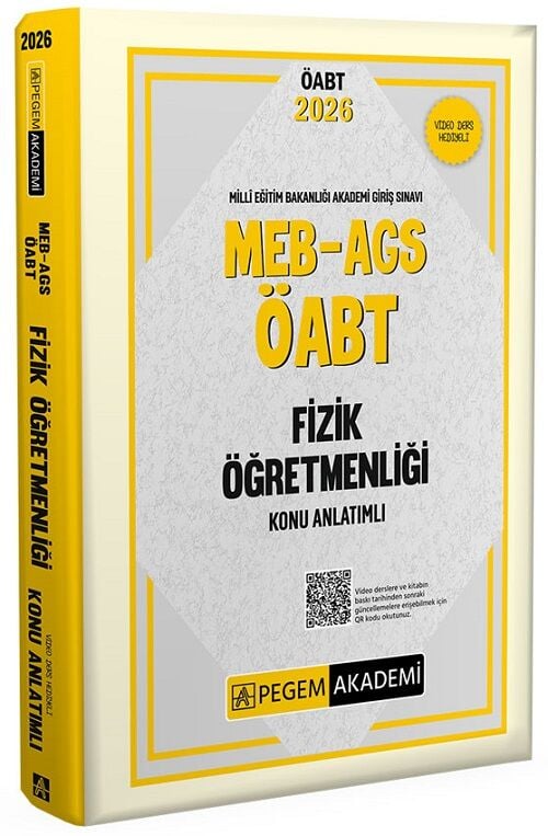 SÜPER FİYAT - Pegem 2026 ÖABT MEB-AGS Fizik Öğretmenliği Konu Anlatımlı Pegem Akademi Yayınları