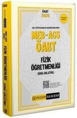 SÜPER FİYAT - Pegem 2026 ÖABT MEB-AGS Fizik Öğretmenliği Konu Anlatımlı Pegem Akademi Yayınları