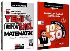Yediiklim + Marka 2026 KPSS DGS ALES TYT 7 Yedi Adımda Temel Matematik Konu Anlatımlı Soru Bankası 2 li Set - Mehmet Bilge Yıldız Yediiklim + Marka Yayınları