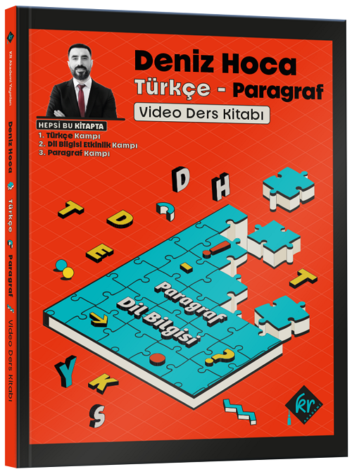 KR Akademi YKS TYT KPSS Türkçe Paragraf Video Ders Kitabı - Deniz Bozkurt KR Akademi