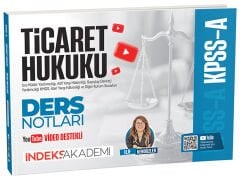 İndeks Akademi 2027 KPSS A Grubu Ticaret Hukuku Video Ders Notları - Elif Kendüzler İndeks Akademi Yayıncılık