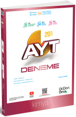 Üç Dört Beş 2026 YKS AYT Kimya 20 Deneme Video Çözümlü Üç Dört Beş Yayınları