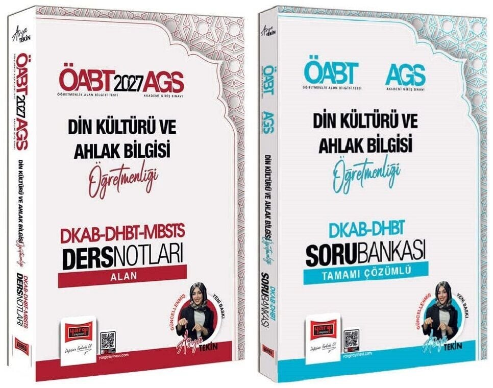 Yargı 2027 ÖABT MEB-AGS DKAB DHBT Din Kültürü ve Ahlak Bilgisi Alan Ders Notları + Soru Bankası 2 li Set - Asya Tekin Yargı Yayınları