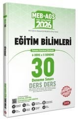 YENİ AGS - Data 2026 MEB-AGS Eğitim Bilimleri 30 Deneme Ders Ders Çözümlü Ultra Serisi Data Yayınları