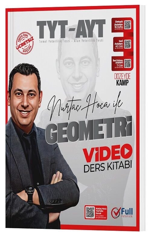 Full Matematik YKS TYT AYT Geometri Video Ders Kitabı - Nurtaç Kozak Full Matematik Yayınları