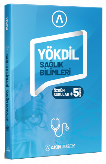 Akın Dil YÖKDİL Sağlık Bilimleri Özgün Soru Bankası ve 5 Deneme Akın Publishing