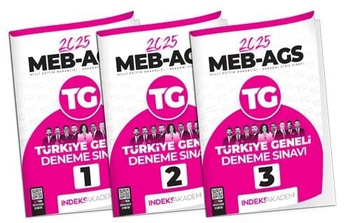 İndeks Akademi 2025 MEB-AGS Tüm Dersler Türkiye Geneli Deneme 3 lü Set Çözümlü (1-2-3) İndeks Akademi Yayıncılık