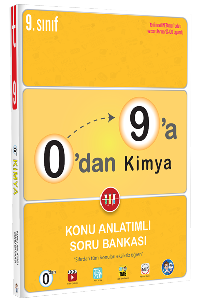 Tonguç 9. Sınıf 0 dan 9 a Kimya Konu Anlatımlı Soru Bankası Tonguç Akademi