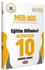 YENİ AGS - Data 2026 MEB-AGS Eğitim Bilimleri 10 Deneme Çözümlü Ultra Serisi Data Yayınları