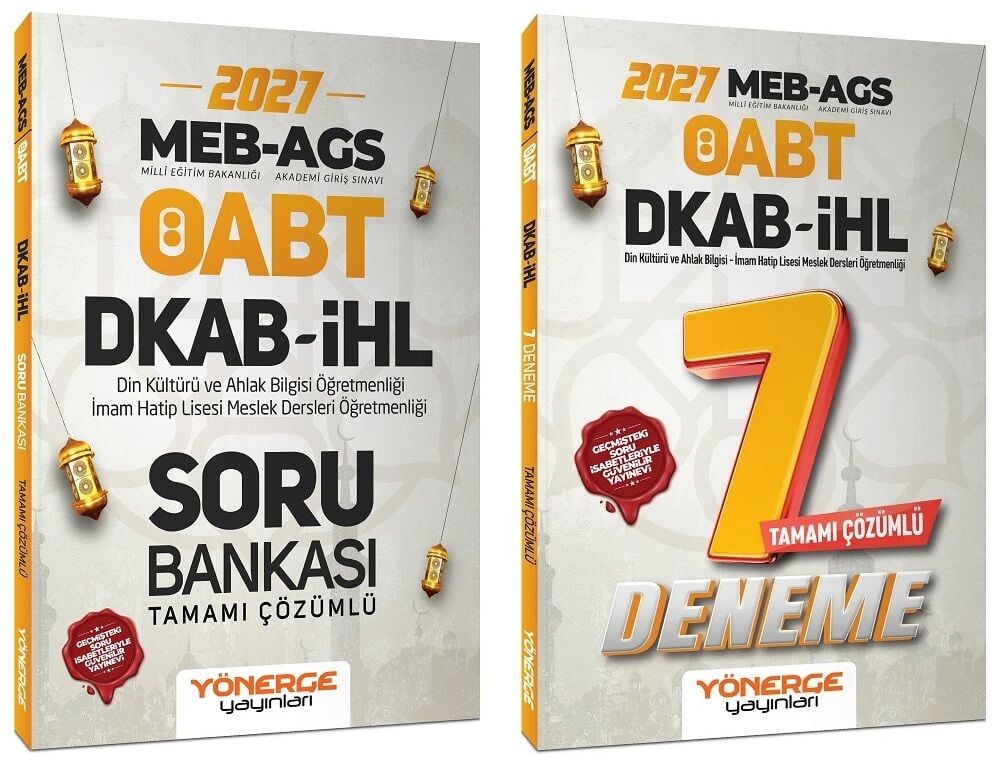 Yönerge 2027 ÖABT MEB-AGS DKAB Din Kültürü ve Ahlak Bilgisi Soru Bankası + 7 Deneme 2 li Set Yönerge Yayınları